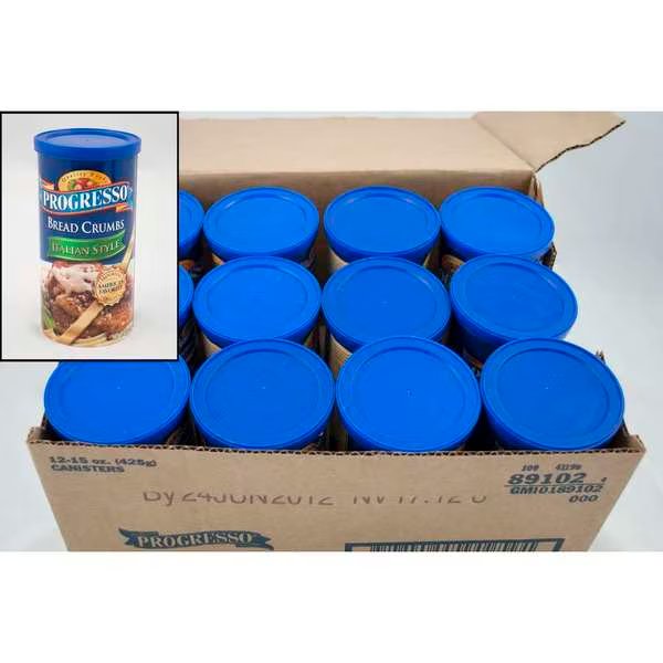 Progresso Bread Crumbs Bulk Italian Style 15 oz., PK12, Progresso, Mfr#: 41196-89102